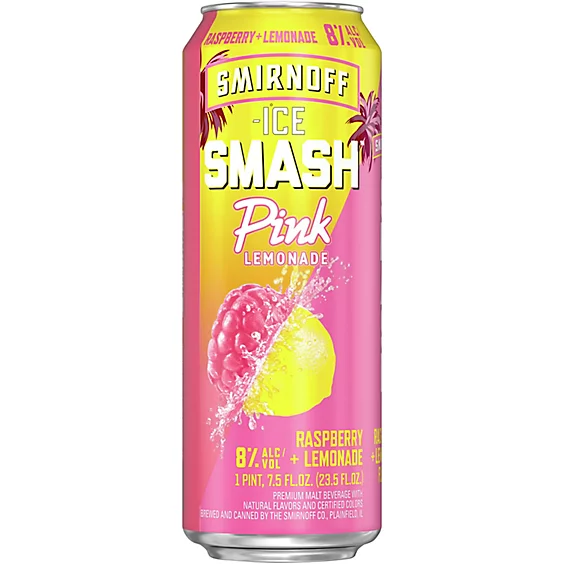 SMIRNOFF ICE SMASH PINK LEMONADE