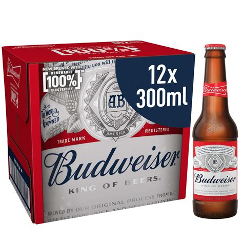Budweiser Red 12 pack bottle