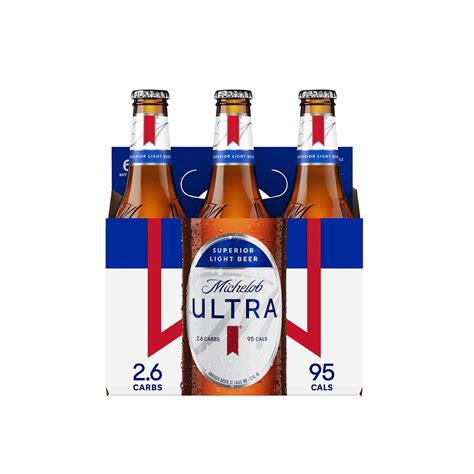 Michelob ultra 6 pack bottle
