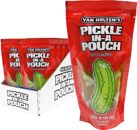 Pickle in a pouch hot flavored