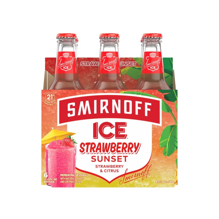 smirnoff  ice strawberry sunset